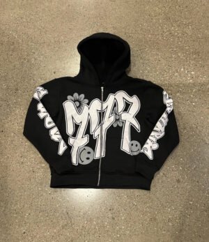 Euphoric Graffiti Black Zip Up