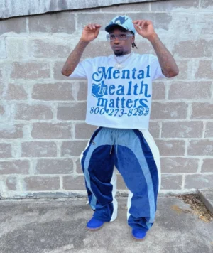 Mental Health Matters Blue Tee