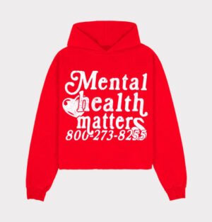 Mental Health Matters Red Hoodie